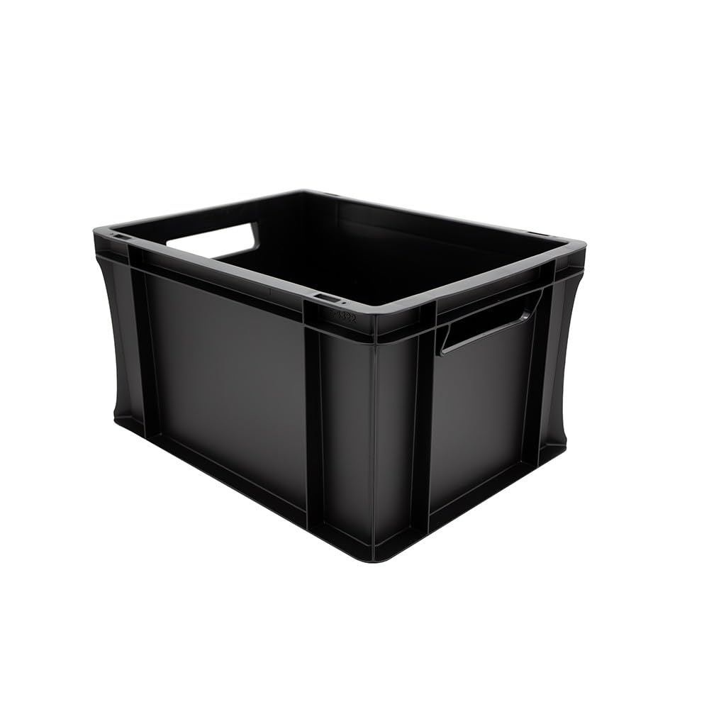 pack-and-move-bacs-de-rangement-40x30x22-bac-plastique-noir-20l image 1