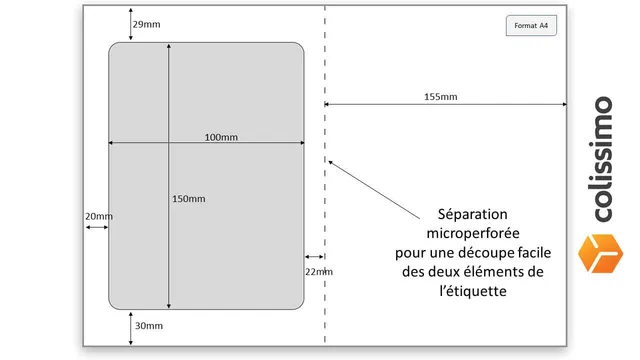 jeco-distribution-tiquette-colissimo-a4-150x100mm-blanche image 1