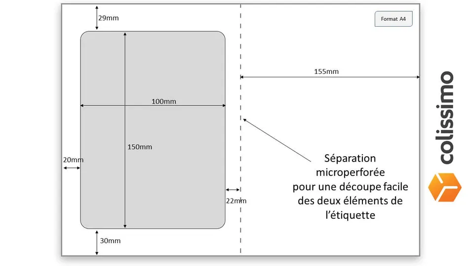 jeco-distribution-tiquette-colissimo-a4-150x100mm-blanche image 1
