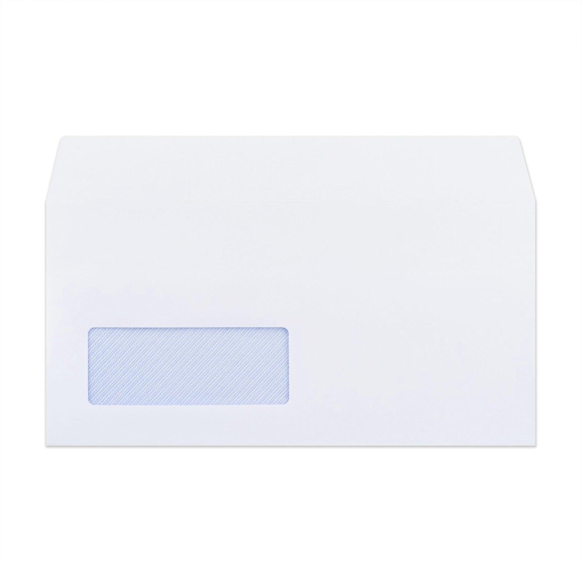 enveloppes-france-enveloppes-en-papier-blanche-fen-tre-110x220-mm-dl-90-g image 1