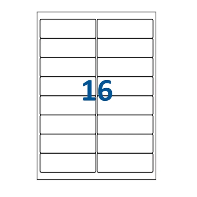 jeco-planche-a4-16-tiquettes-99x33-9-mm-blanches image 1
