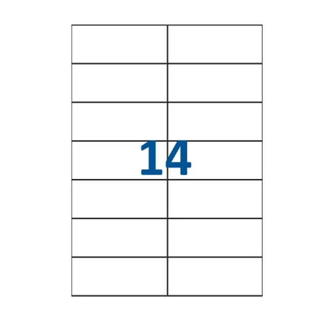 jeco-tiquettes-autocollantes-a4-105x42-3-mm-14-unit-s image 1