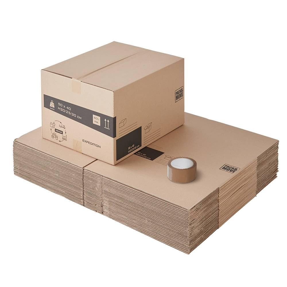 pack-and-move-cartons-d-m-nagement-50x40-hauteur-variable-carton-lot-25-60l image 1