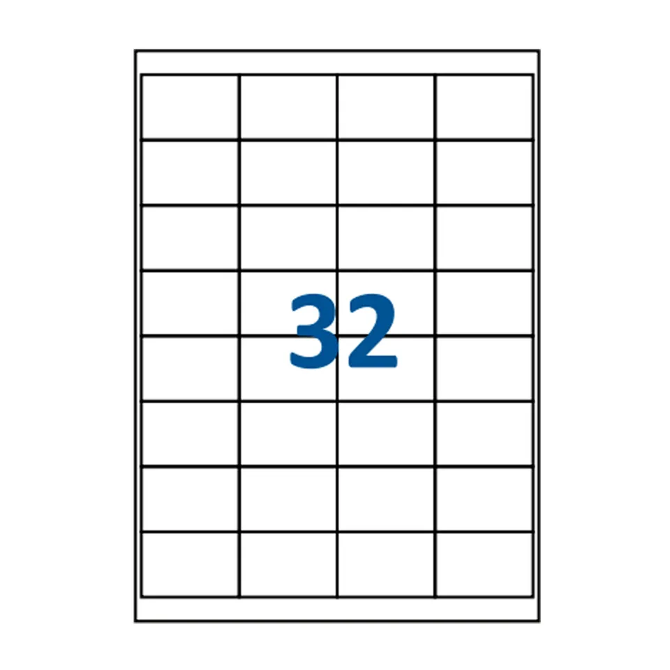 jeco-tiquettes-autocollantes-a4-51x34mm-32-tiquettes image 1