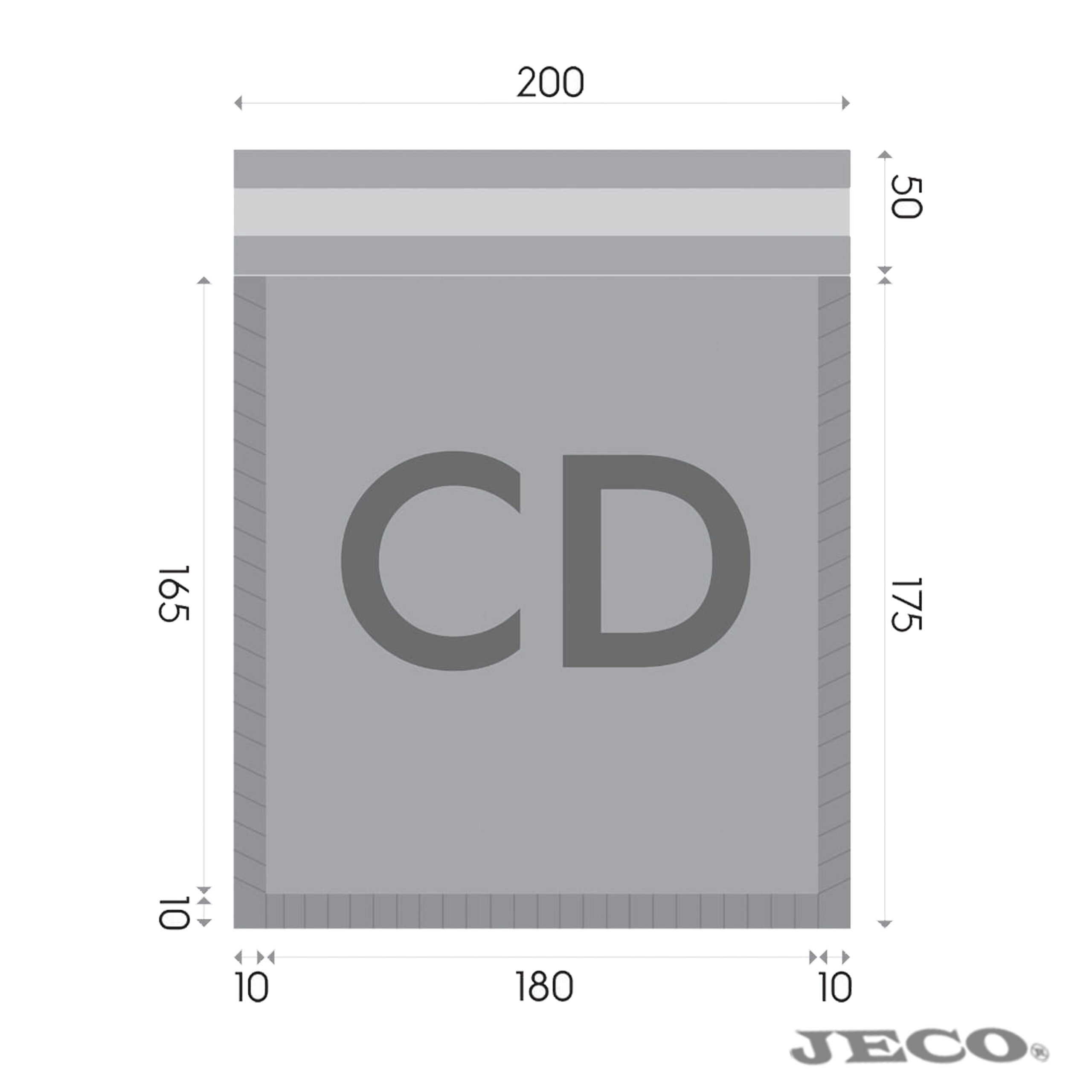 jeco-enveloppe-bulle-blanche-cd-170x160-autocollante image 2