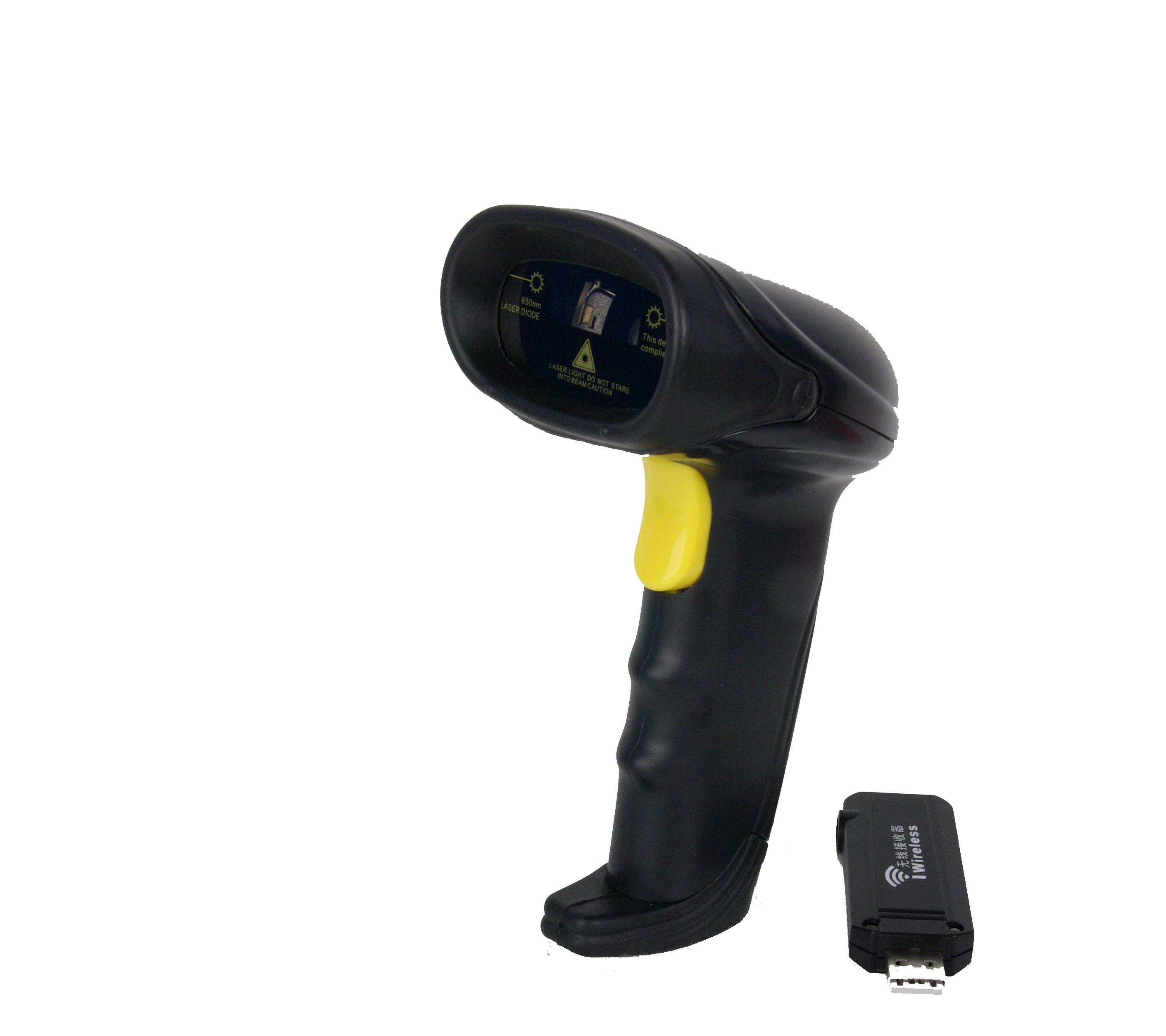 jeco-lecteur-code-barres-sans-fil-laser-douchette-usb-100-scans-s image 1