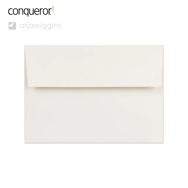 enveloppes-france-conqueror-v-lin-blanc-nacr-enveloppe-114x162-c6 image 1
