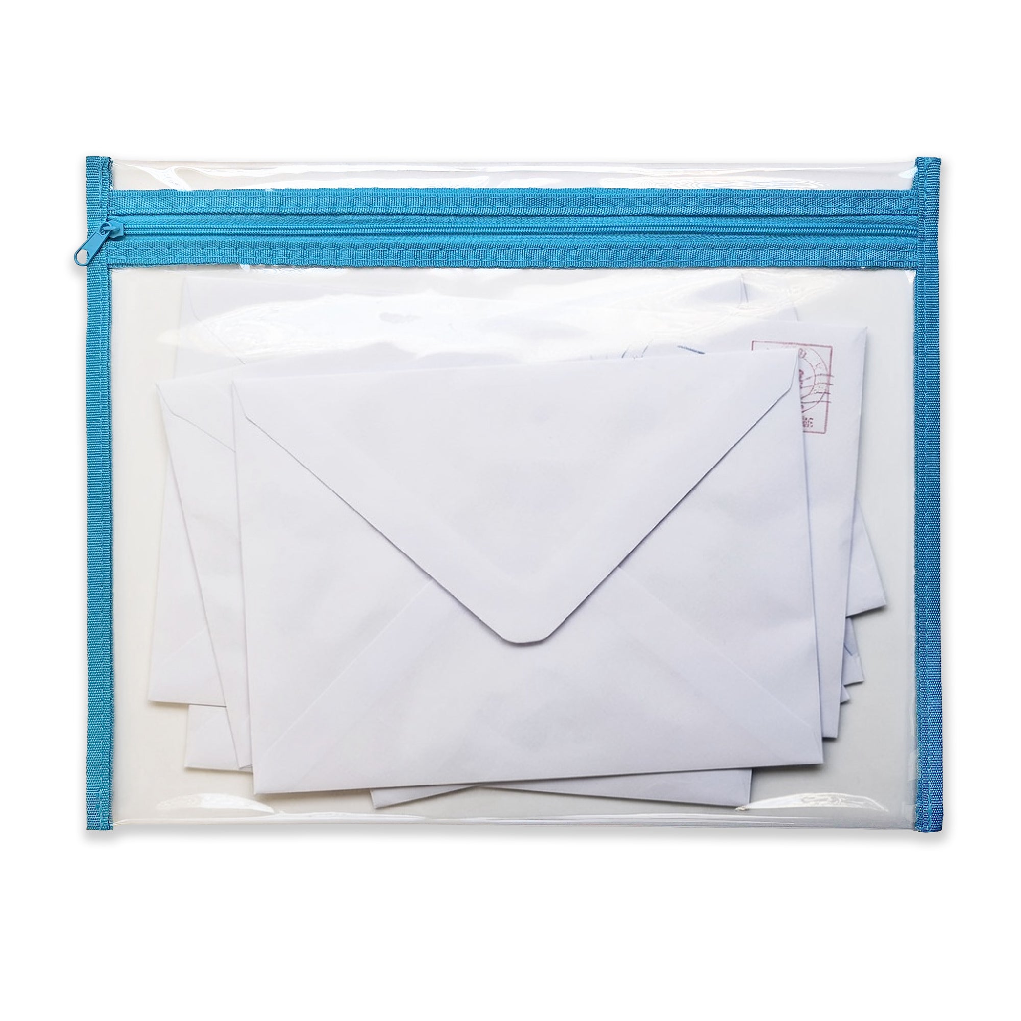 enveloppes-france-sacs-en-plastique-sac-documents-transparent-bleu-275x360-mm image 3