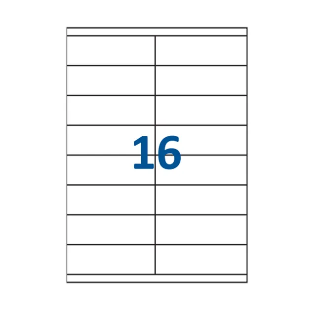 jeco-planche-tiquettes-a4-105x35-mm-tiquette-16-blanches image 1