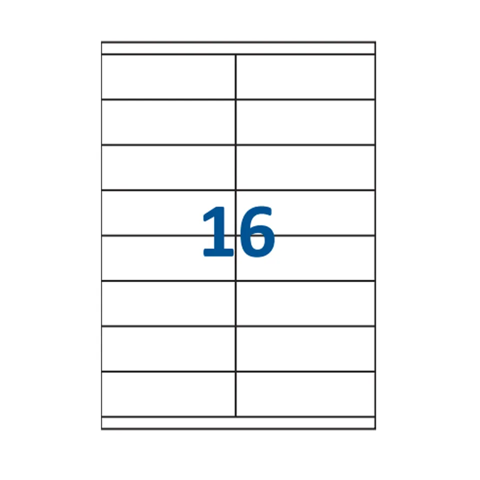 jeco-planche-tiquettes-a4-105x35-mm-tiquette-16-blanches image 1