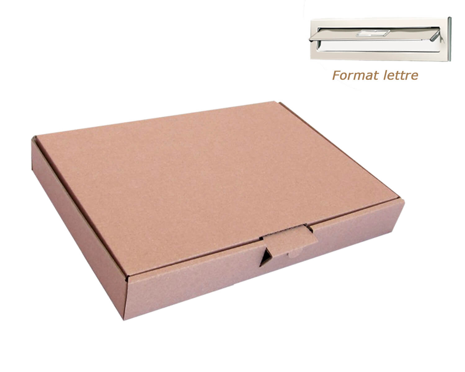 bo-te-postale-carton-plate-255x190x20-marron-lettre image 1
