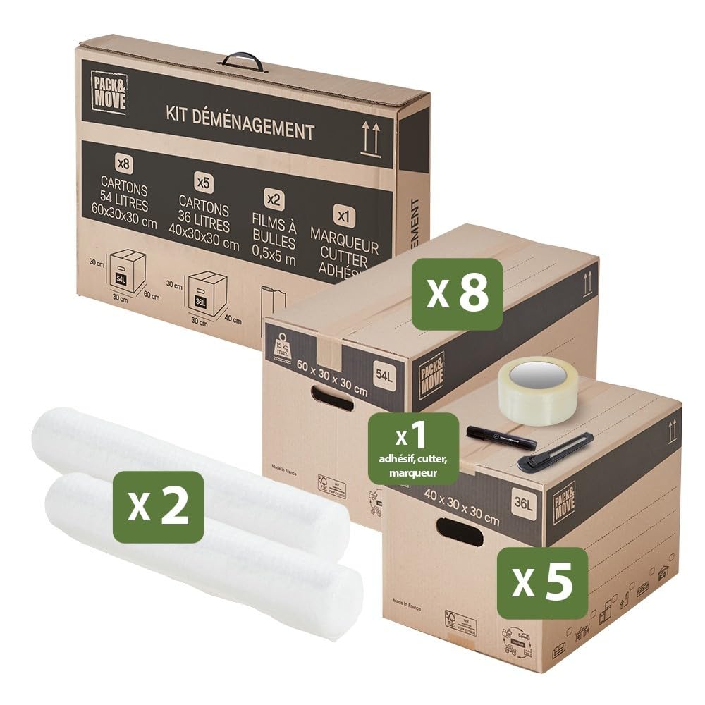 pack-and-move-kits-de-d-m-nagement-t1-t2-complet-13-cartons image 2