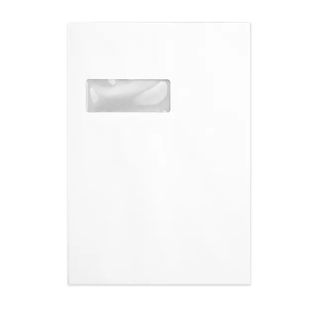enveseur-emballages-carton-enveloppe-blanche-dos-cartonn-fen-tre-324x229-c4 image 1