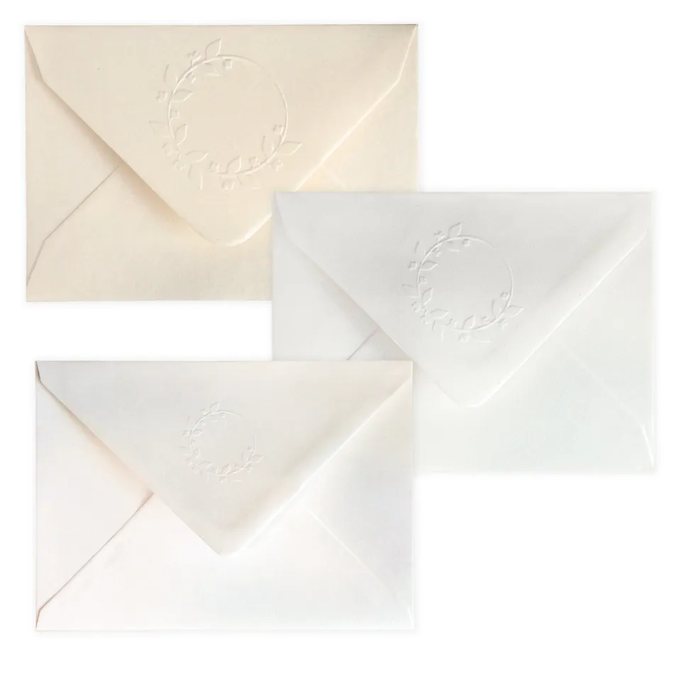enveloppes-france-couronne-laurier-enveloppe-gaufr-e-magnolia-c6 image 1