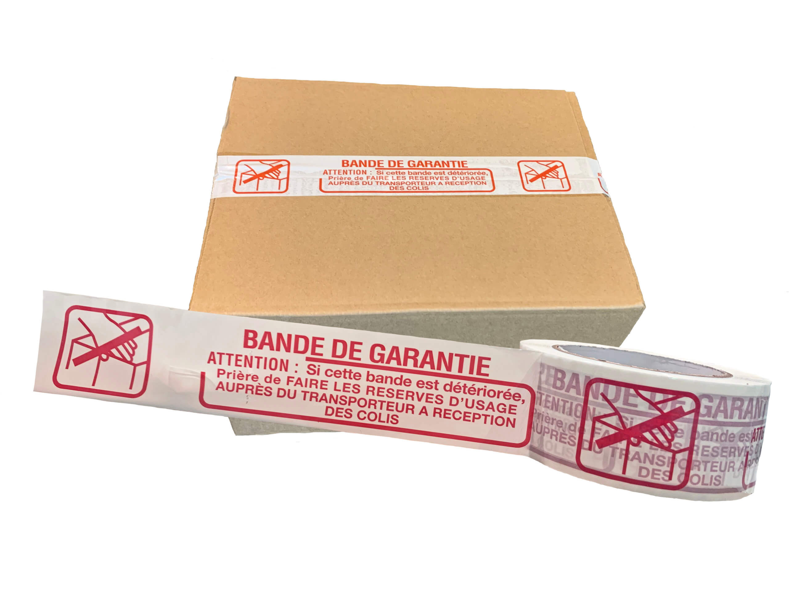 jeco-bande-de-garantie-ruban-adh-sif-48mm-x-100m-silencieux image 2