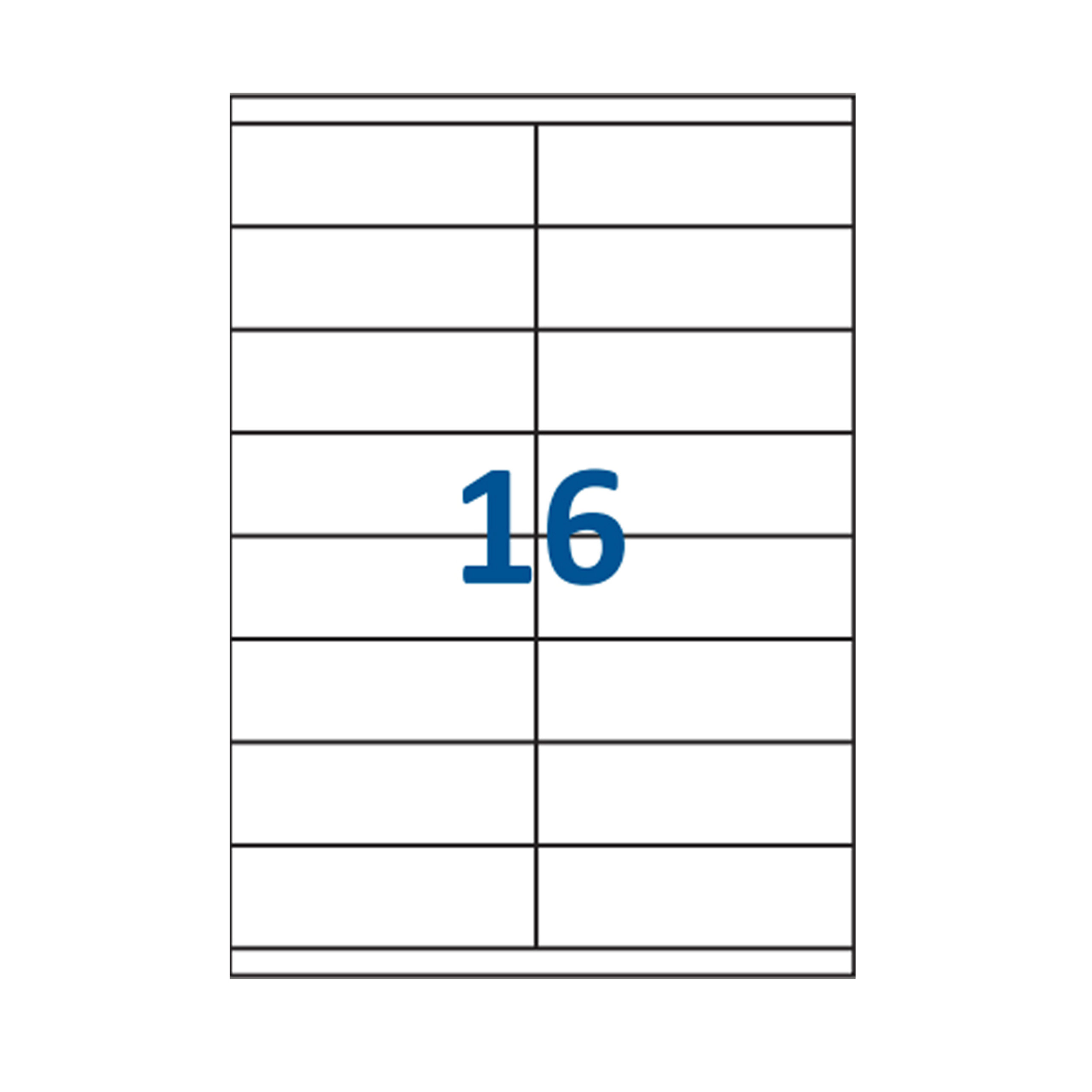 jeco-planche-tiquettes-a4-105x35-mm-tiquette-16-blanches image 1
