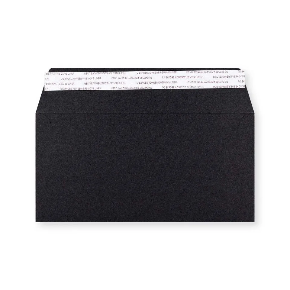 enveloppes-france-emballages-carton-enveloppe-noire-110x220-mm-dl image 1