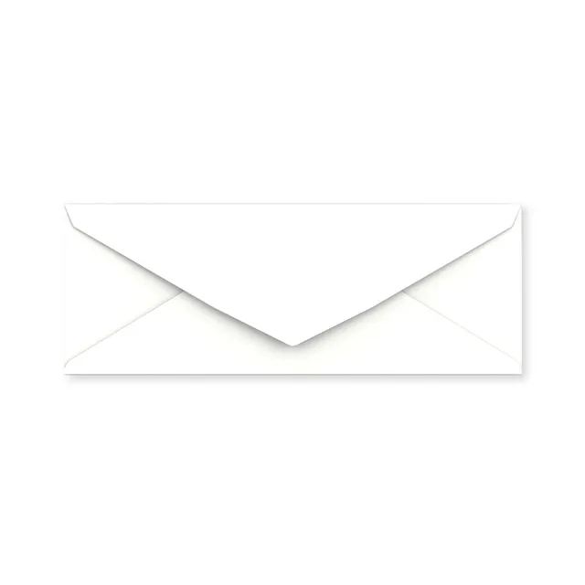 enveloppes-france-enveloppes-en-papier-blanche-80x215-mm-rabat-pointu image 1