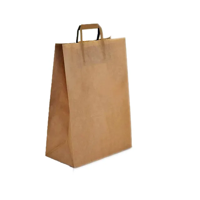 sac-papier-kraft-brun-poign-e-plate-320x160x440 image 1