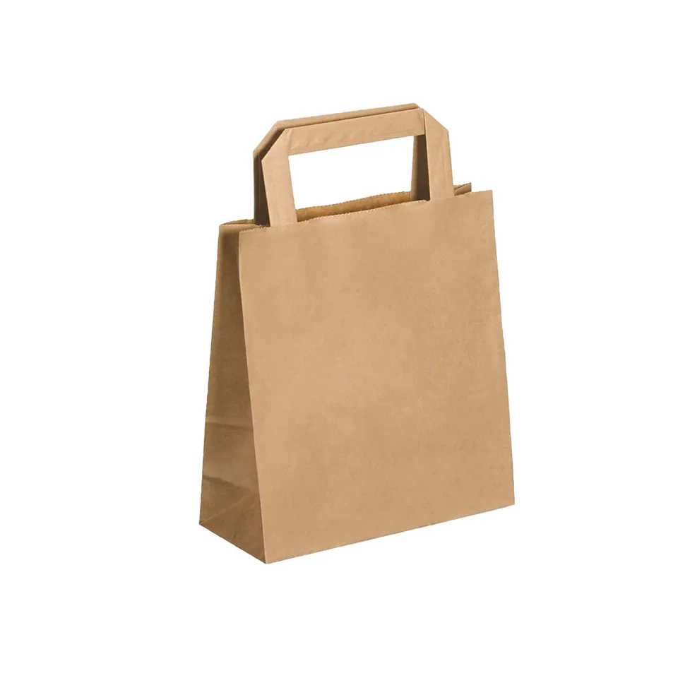 jeco-sacs-kraft-brun-poign-e-plate-260x140x290 image 1