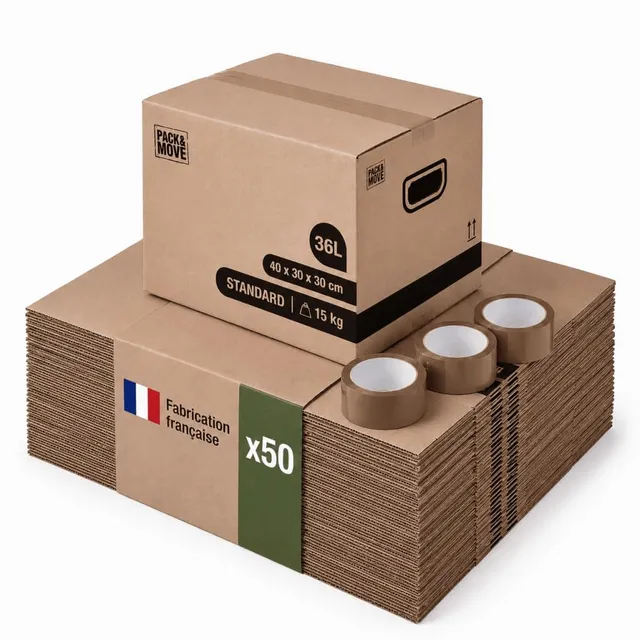 pack-and-move-cartons-de-stockage-livres-40x30x30-carton-lot-50 image 1