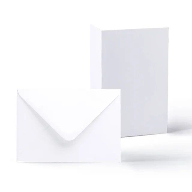 enveloppes-france-cartes-lot-cartes-300g-enveloppes-blanches-lisses image 1