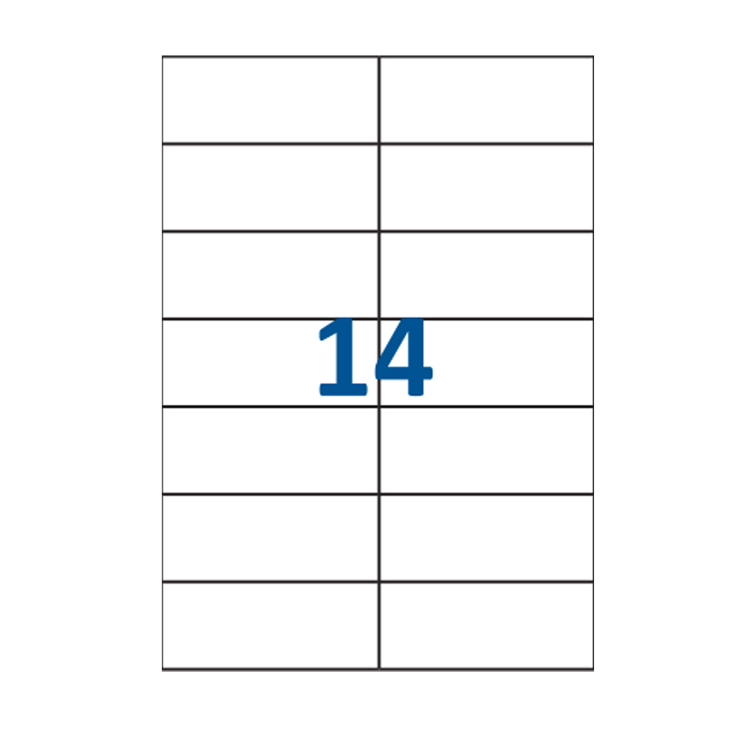 jeco-tiquettes-autocollantes-a4-105x42-3-mm-14-unit-s image 1