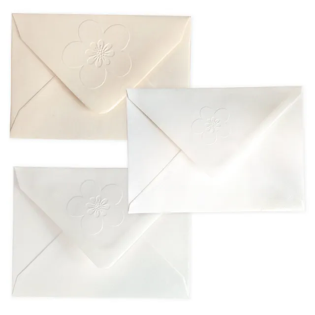 enveloppes-france-enveloppes-v-nements-marguerite-c6-enveloppe-gaufr-e-gomm-e image 1