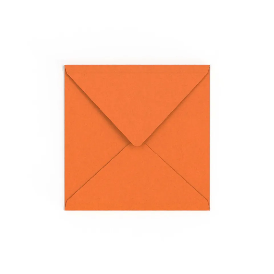 enveloppes-france-enveloppe-orange-feu-carr-e-155x155-mm image 1