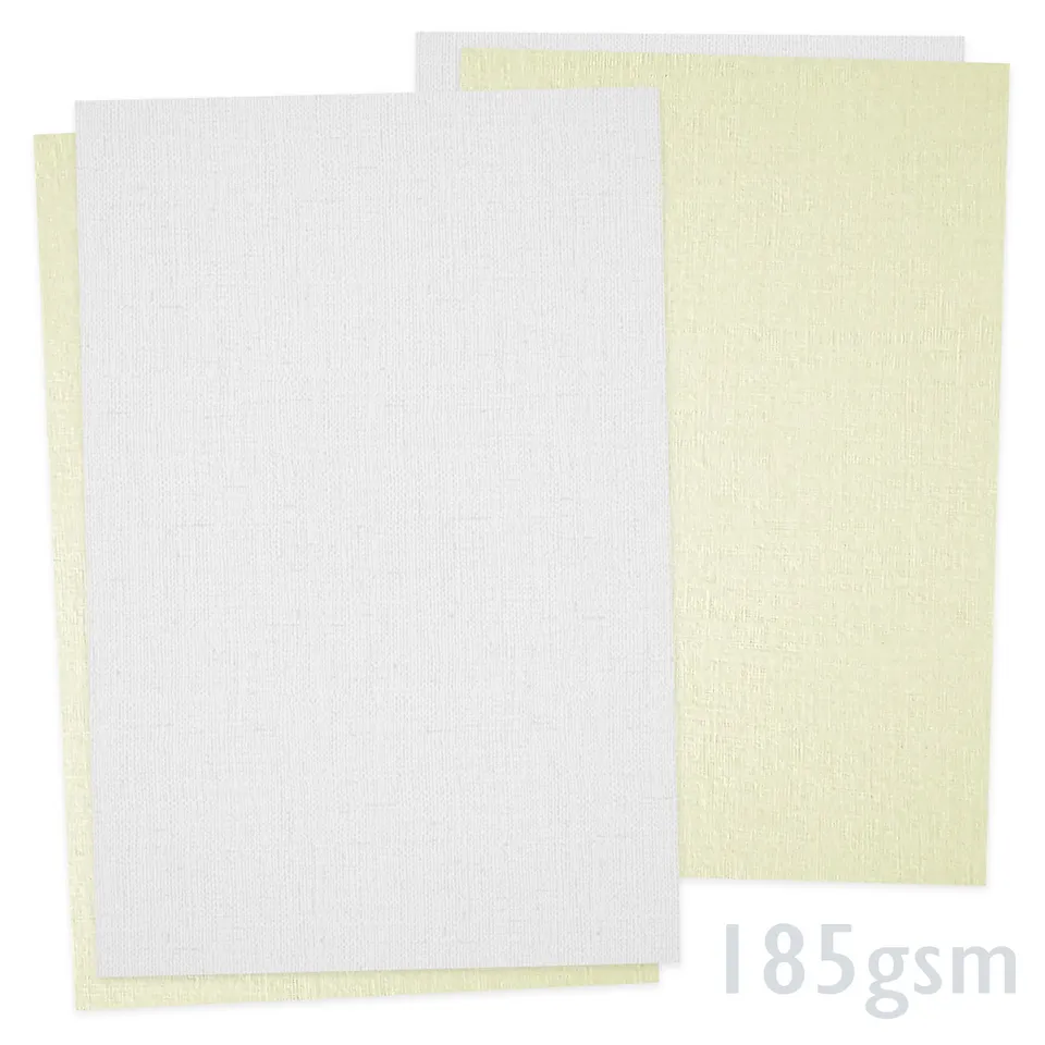 enveloppes-france-cartes-et-papiers-a4-papier-lin-blanc-185-g image 1