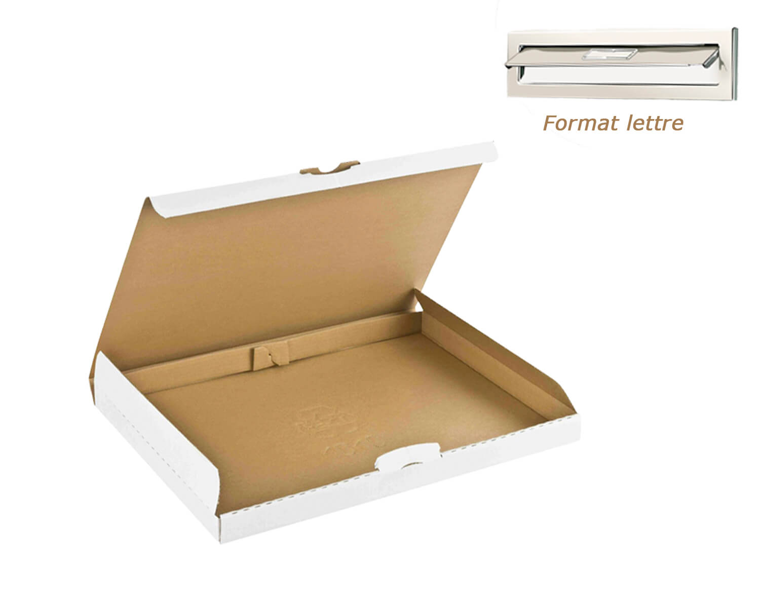 bo-te-postale-carton-plate-blanche-340x250x30-format-lettre image 1