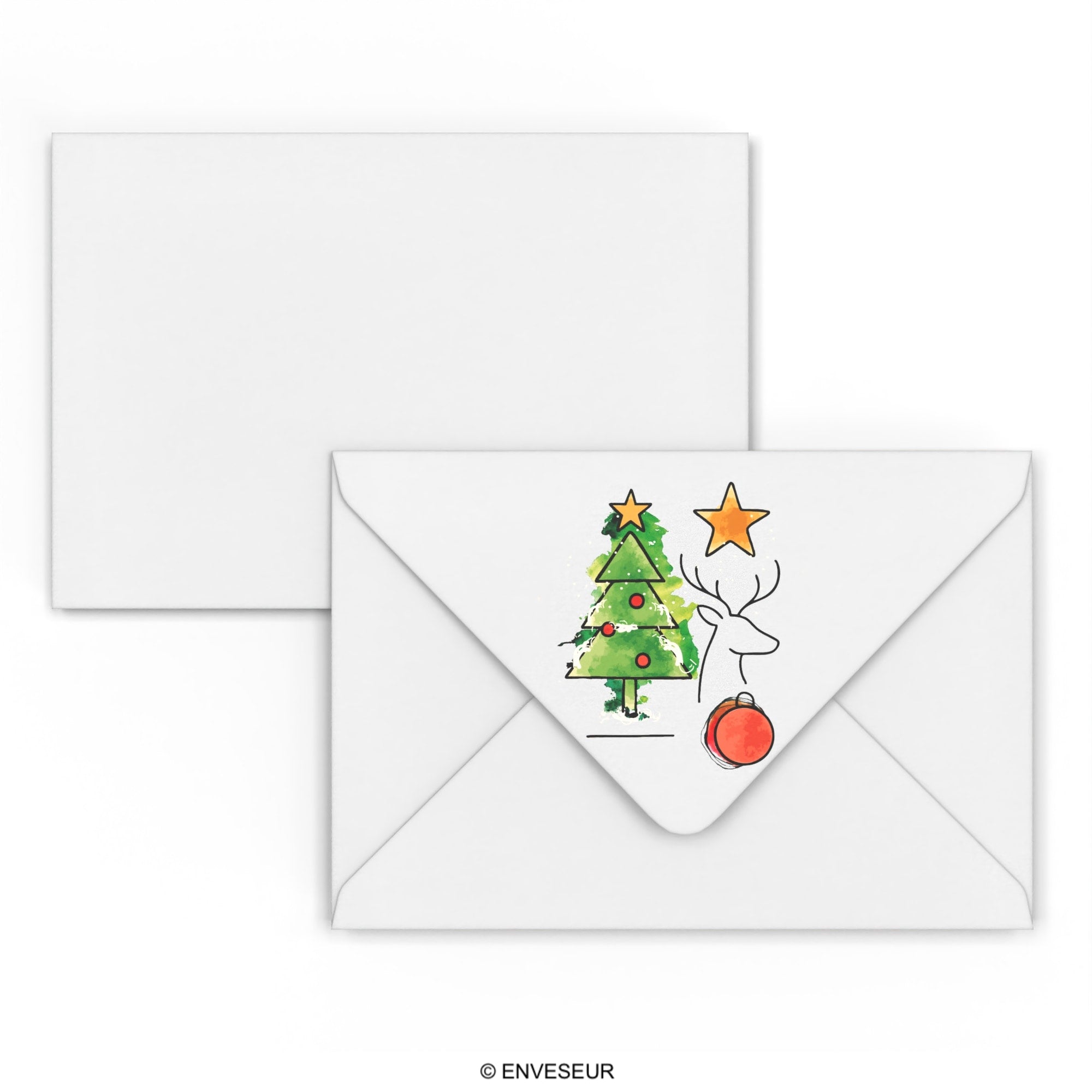 enveseur-enveloppes-pour-v-nements-sapin-de-no-l-enveloppe-c6-rouge-fonc-e image 2